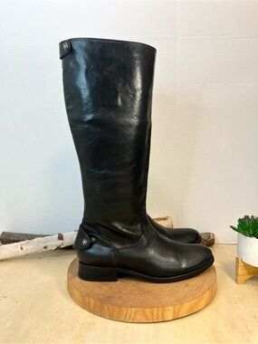 Frye | BLK Leather Melissa Riding Boots Size 9.5B